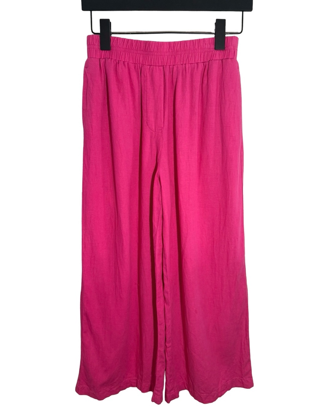 Reitmans Wide-Leg Linen Casual Pants - Hot Pink